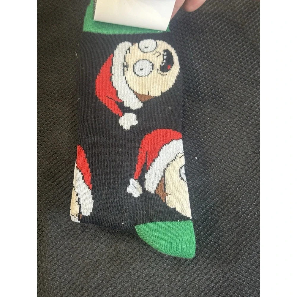 New RICK and MORTY ChristmasSocks -‎ 2 PAIRS Size 6-12 Adult Socks